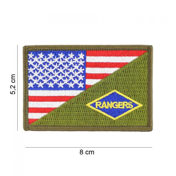 442307 8050 Embleem stof Rangers halve vlag 20013 Embleem met tekst/afbeelding van stof.