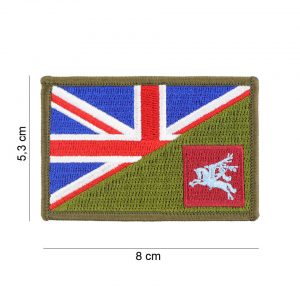 Embleem stof Pegasus halve vlag #20015