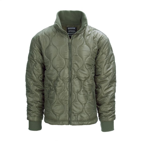 129522 Cold weather jacket Gen.23 Cold weather jacket generatie 2. Groen Betreft de verbeterde versie van de Fostex Cold Weather Jacket. Een fijne lichtgewicht jas welke perfect te gebruiken is als tussenjas tijdens het voorjaar/najaar. De jas draagt comfortabel dankzij het lichte materiaal en de warme opstaande kraag. Perfect voor wandelen, reizen, fietsen, stedentrips en outdooractiviteiten. <strong>Materiaal:</strong> 100% polyester shell / 100% polyester padding <a title="Maattabel" href="https://dump.dev.newagents.nl/wp-content/uploads/2022/05/129522-Cold-weather-jacket-Gen.2-maattabel.pdf" target="_blank" rel="noopener noreferrer"><button><span style="color: #ef471f; font-size: medium;"><strong>Maattabel</strong></span></button></a>