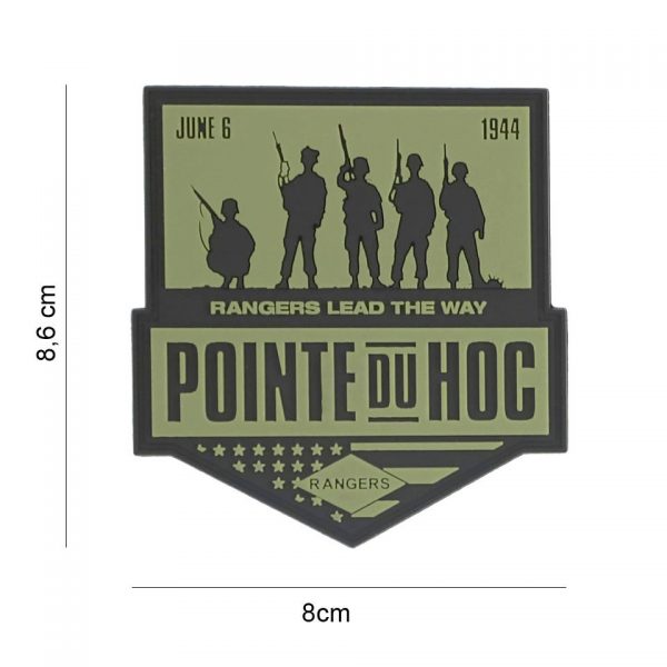 444130 7382 Embleem 3D PVC Pointe du Hoc 7119 Embleem PVC met klittenband aan de achterzijde.