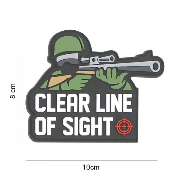 444130 7412 Embleem 3D PVC Clear line of sight 8089 Embleem PVC met klittenband aan de achterzijde.