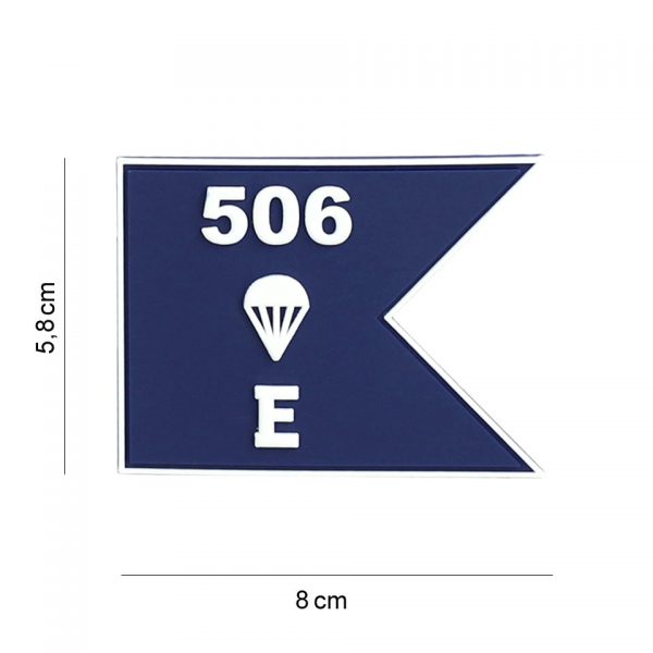 444130 7418 Embleem 3D PVC E Company guide 19067 Embleem PVC met klittenband aan de achterzijde.