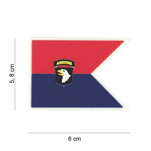 444130 7419 Embleem 3D PVC 101st Airborne guide 19069 Embleem PVC met klittenband aan de achterzijde.