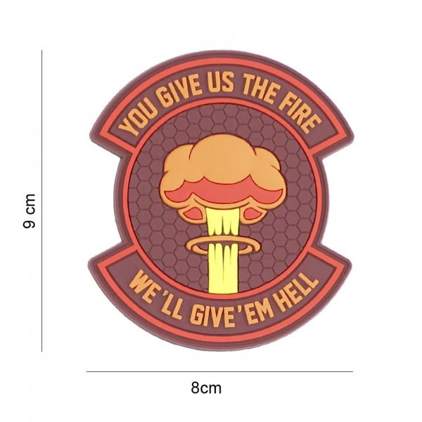 444130 7434 Embleem PVC met klittenband aan de achterzijde.