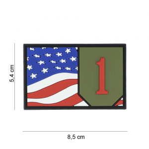 Embleem 3D PVC 1st Infantry vlag #7089