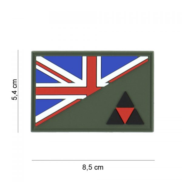 444130 7397 Embleem 3D PVC 3rd Infantry halve vlag 19066 Embleem PVC met klittenband aan de achterzijde.