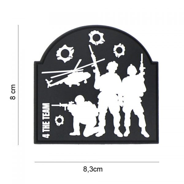 444130 7449 Embleem 3D PVC 4 the team 20025 Het 3D PVC "4 the team" embleem (#20025) is een inspirerend embleem dat een gevoel van teamwork en verbondenheid symboliseert. Dit embleem is gemaakt van duurzaam PVC en heeft klittenband aan de achterzijde, wat betekent dat je het gemakkelijk kunt bevestigen en verwijderen zonder enige naai- of borduurkunsten. Dit embleem is ontworpen met aandacht voor details en heeft een realistische 3D-uitstraling, waardoor het extra speciaal is. Het "4 the team" embleem is ideaal voor het tonen van teamgeest en saamhorigheid, of je nu een sportteam, militaire eenheid, of een groep vrienden vertegenwoordigt. Bevestig het op je uniform, jas, tas of rugzak om je betrokkenheid bij het team te laten zien. Met het 3D PVC "4 the team" embleem (#20025) kun je je teamgeest en toewijding uitdragen, en dankzij het handige klittenband is het gemakkelijk te bevestigen en te verwijderen, zodat je het embleem kunt delen met anderen die dezelfde passie delen.