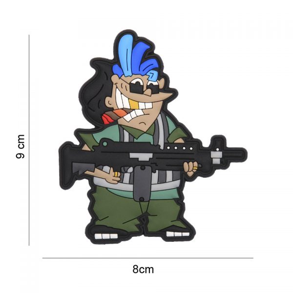 444130 7446 Embleem 3D PVC Doddy jerk 20024 Embleem Doddy Jerk PVC met klittenband aan de achterzijde.
