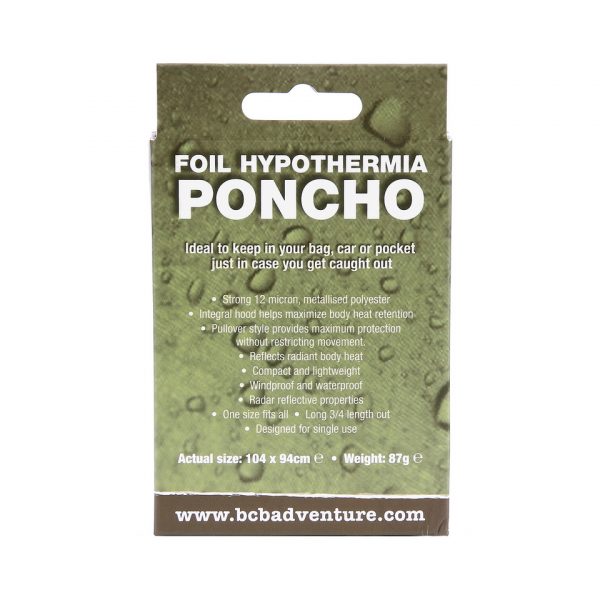 325248 BCB Emergency poncho CL2023 <h3 data-start="0" data-end="65"><strong data-start="4" data-end="57">BCB Emergency Poncho CL202 – Compact & Waterdicht</strong> ️</h3> <p data-start="67" data-end="360">De <strong data-start="70" data-end="100">BCB Emergency Poncho CL202</strong> is een <strong data-start="108" data-end="147">lichtgewicht en compacte noodponcho</strong>, ideaal om altijd bij je te hebben voor onverwachte weersomstandigheden. Of je nu aan het <strong data-start="238" data-end="280">hiken, kamperen, fietsen of autorijden</strong> bent, deze poncho biedt snelle en effectieve bescherming tegen regen en wind.</p> <p data-start="362" data-end="598">Dankzij de <strong data-start="373" data-end="396">ingebouwde capuchon</strong> blijft niet alleen je lichaam droog, maar behoud je ook beter je lichaamswarmte in koude omstandigheden. De <strong data-start="505" data-end="523">pullover-stijl</strong> zorgt voor optimale bescherming zonder je bewegingsvrijheid te beperken.</p>
