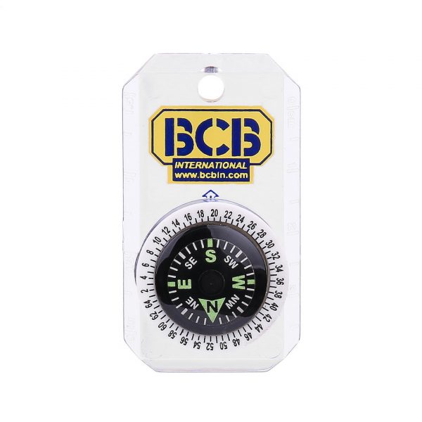 467131 BCB Mini kompas II met logo RP315 <big>Een uiterst compact en nauwkeurig knopkompas. Met draaibare ring en bodemplaat van helder acryl </big> <ul> <li><big>Inclusief nylon koord </big></li> <li><big>Met olie gevuld en op een kussen bevestigd </big></li> <li><big>Lichtgevende wijzerplaat</big></li> </ul> <big><strong>Afmeting:</strong> 3 x 5 cm</big>