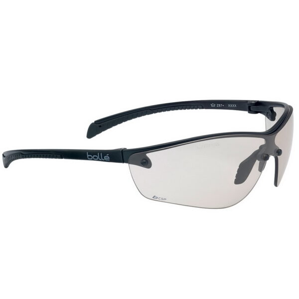 256538 Bolle Silium bril BSSI CSP PSSSILIC13 51 <big>SILIUM+ is een ultra-lichte veiligheidsbril van polycarbonaat is een combinatie van design, ergonomie, prestaties en comfort voor gebruik in elke situatie en voor een lange termijn.</big> <strong><big>Kenmerken:</big></strong> <ul> <li><big>Ultra licht frame</big></li> <li><big>Ultra dunne, ergonomische en flexibele pootjes die passen bij andere PBM</big></li> <li><big>Anti-slip neusbrug</big></li> <li><big>Coating PLATINUM</big></li> </ul> <big><strong>Platinum coating</strong></big> <big>Permanente coating aan beide zijden van de lens, geeft een hoge weerstand tegen krassen en vertraagt het beslaan van de glazen. Gecertificeerd K & N (EN166) PLATINUM® is bestand tegen de meest agressieve chemicaliën.</big> <big><strong>CSP-coating</strong></big> <big>Deze innovatieve coating is een effectieve oplossing voor alle activiteiten waarbij blootstelling aan fel licht en weinig licht wordt afgewisseld, terwijl het ook geschikt is voor omgevingen met extreem warme en koude temperaturen.</big>