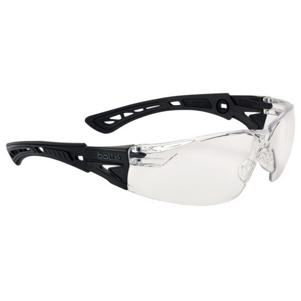 256540 Bolle Rush bril BSSI clear platinum PSSRUSP064 48 <big>Sportief, RUSH+ biedt een panoramisch gezichtsveld en biedt een aantrekkelijk ontwerp dankzij de flexibele co-geïnjecteerde pootjes. Ook ultra licht, RUSH+ zorgt voor een perfecte optische kwaliteit en ultiem comfort.</big> <strong><big>Kenmerken:</big></strong> <ul> <li><big>Bovenste bescherming & frame met één lens</big></li> <li><big>Pootjes gemaakt van twee materialen voor meer comfort</big></li> <li><big>Anti-slip neusbrug</big></li> <li><big>PLATINUM coating</big></li> </ul> <big><strong>Platinum coating</strong></big> <big>Permanente coating aan beide zijden van de lens, geeft een hoge weerstand tegen krassen en vertraagt het beslaan van de glazen. Gecertificeerd K & N (EN166) PLATINUM® is bestand tegen de meest agressieve chemicaliën.</big> <big><strong>CSP-coating</strong></big> <big>Deze innovatieve coating is een effectieve oplossing voor alle activiteiten waarbij blootstelling aan fel licht en weinig licht wordt afgewisseld, terwijl het ook geschikt is voor omgevingen met extreem warme en koude temperaturen.</big>