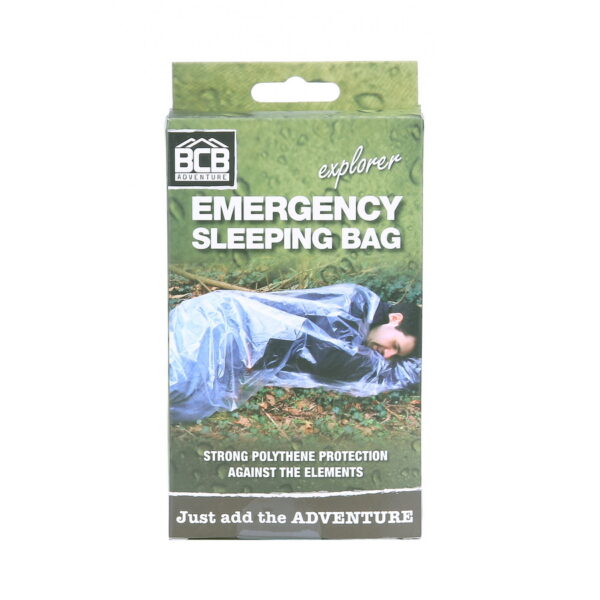 313220 BCB Emergency slaapzak CL520 De <strong>BCB Emergency Slaapzak CL520</strong> is een compacte en lichtgewicht noodslaapzak, ideaal om mee te nemen voor outdooractiviteiten of noodsituaties. Deze slaapzak van polyethyleen kan gebruikt worden als warmte-isolatie of als waterdichte buitenlaag over een gewone slaapzak. Dankzij het vacuüm verpakte design is deze slaapzak makkelijk op te bergen en mee te nemen.