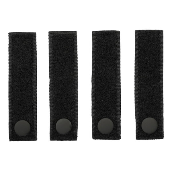 359976 MOLLE strap hook loop 4 pcs4 De MOLLE Strap Hook + Loop Set is een must-have voor tactische uitrusting. Met 4 klittenband straps van 10 x 2,5 cm biedt deze set de perfecte oplossing voor het bevestigen van patches op tassen en tactical vests zonder klittenband paneel. <strong>Afmeting strap:</strong> 10 x 2,5 cm