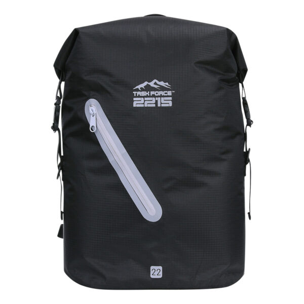 351740 TF 2215 Beavertrail Drybag 22L10 <big>De TF-2215 Beavertrail drybag Zwart/Grijs is een waterdichte rugzak welke zich kenmerkt door zijn lichtgewicht ontwerp. Deze rugzak is gemaakt van sterk PU ripstop materiaal en kan je opvouwen tot een klein pakketje, ideaal voor onderweg dus.</big> Stop deze tas bijvoorbeeld in je koffer, dashboardkasje van je auto of een andere plek waar je hem snel kunt pakken. Zo heb je altijd een waterdichte rugzak bij de hand. Geschikt als daypack voor alledaags gebruik of voor uitdagende outdoor activiteiten waarbij water een rol speelt. De inhoud van de tas blijft netjes droog dankzij het waterdichte PU materiaal en het functionele sluitsysteem. <strong>Eigenschappen:</strong> <ul> <li><big>Tot zeer compact opvouwbaar</big></li> <li><big>Zeer lichtgewicht ontwerp</big></li> <li><big>Waterproof YKK zipper voorvak</big></li> <li><big>Sterke ITW buckles</big></li> <li><big>Handig voor onderweg/op reis</big></li> <li><big>Ergonomische schouderriemen met schuimvulling</big></li> <li><big>Handig sluitsysteem om de tas waterdicht te maken</big></li> </ul> <big><strong>Afmetingen:</strong> 44 x 27 x 19 cm (gesloten rugzak) <strong>Inhoud:</strong> 22 liter</big> <strong>Waterdichtheid:</strong> Bestand tegen spatwater en kortstondig onderdompelen. Geschikt voor outdoor activiteiten als Motorrijden, Kajakken, Raften, Varen, Wandelen, Kamperen, Vissen, Wintersport, Kanoën etc. <strong>Sluitsysteem:</strong> Om een goede waterdichtheid te verzekeren: Sluit de opening van de tas en rol deze 2 tot 3 keer om, bevestig hierna de buckle sluiting. <strong><em>Let op! Het is niet de bedoeling dat de tas met opzet onderwater wordt gehouden. Niet geschikt om mee te duiken etc</em></strong> <table class="table table-striped"> <tbody> <tr> <td>Materiaal</td> <td>100% PVC</td> </tr> </tbody> </table> https://youtu.be/S2xPhELOmUs