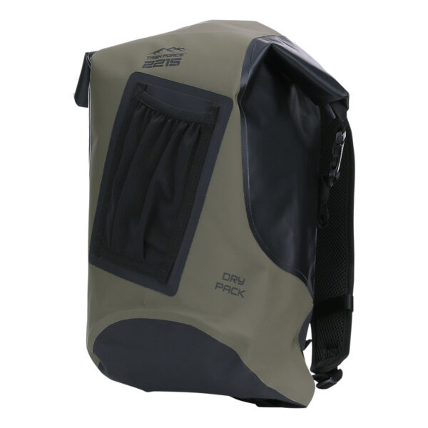351741 TF 2215 Yukon Drybag 18L <big>De TF-2215 Yukon drybag Groen is een waterdichte rugzak speciaal ontworpen voor uitdagende outdoor activiteiten waarbij water een rol speelt. De tas heeft een compact ontwerp en draagt comfortabel dankzij de gepolsterde rugpadding en ergonomische schouderriemen.</big> Geschikt als daypack voor alledaags gebruik of voor outdoor activiteiten als skiën/snowboarden, kanotochten, wandeltochten etc. De inhoud van de tas blijft droog dankzij het waterdichte pvc-materiaal met gesealde naden en het functionele sluitsysteem. <strong>Eigenschappen:</strong> <ul> <li><big>Gepolsterde rugpadding met schuimvulling</big></li> <li><big>Ergonomische schouderriemen met schuimvulling</big></li> <li><big>Verstelbare sternum strap met reflecterend logo</big></li> <li><big>Mesh drinkfles vak voorzijde</big></li> <li><big>Verstelbare straps voorzien van ITW buckles</big></li> <li><big>Transparant identificatie vakje (ID/Skipas etc.)</big></li> <li><big>Handig sluitsysteem om de tas waterdicht te maken</big></li> </ul> <big><strong>Afmetingen:</strong> 42 x 26 x 17cm (gesloten rugzak) <strong>Inhoud:</strong> 18 liter</big> <big><strong>Waterdichtheid:</strong> Bestand tegen spatwater en kortstondig onderdompelen. Geschikt voor outdoor activiteiten als Motorrijden, Kajakken, Raften, Varen, Wandelen, Kamperen, Vissen, Wintersport, Kanoën etc.</big> <strong>Sluitsysteem:</strong> Om een goede waterdichtheid te verzekeren: Sluit de opening van de tas en rol deze 2 tot 3 keer om, bevestig hierna de buckle sluiting. <strong><em>Let op! Het is niet de bedoeling dat de tas met opzet onderwater wordt gehouden. Niet geschikt om mee te duiken etc.</em></strong> <table class="table table-striped"> <tbody> <tr> <td>Materiaal</td> <td>100% PVC / 100% nylon webbing</td> </tr> </tbody> </table> https://youtu.be/S2xPhELOmUs
