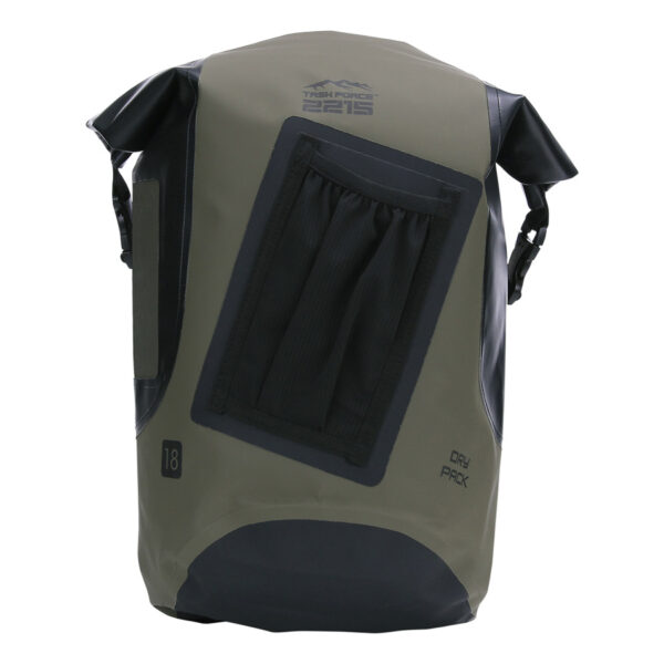 351741 TF 2215 Yukon Drybag 18L4 <big>De TF-2215 Yukon drybag Groen is een waterdichte rugzak speciaal ontworpen voor uitdagende outdoor activiteiten waarbij water een rol speelt. De tas heeft een compact ontwerp en draagt comfortabel dankzij de gepolsterde rugpadding en ergonomische schouderriemen.</big> Geschikt als daypack voor alledaags gebruik of voor outdoor activiteiten als skiën/snowboarden, kanotochten, wandeltochten etc. De inhoud van de tas blijft droog dankzij het waterdichte pvc-materiaal met gesealde naden en het functionele sluitsysteem. <strong>Eigenschappen:</strong> <ul> <li><big>Gepolsterde rugpadding met schuimvulling</big></li> <li><big>Ergonomische schouderriemen met schuimvulling</big></li> <li><big>Verstelbare sternum strap met reflecterend logo</big></li> <li><big>Mesh drinkfles vak voorzijde</big></li> <li><big>Verstelbare straps voorzien van ITW buckles</big></li> <li><big>Transparant identificatie vakje (ID/Skipas etc.)</big></li> <li><big>Handig sluitsysteem om de tas waterdicht te maken</big></li> </ul> <big><strong>Afmetingen:</strong> 42 x 26 x 17cm (gesloten rugzak) <strong>Inhoud:</strong> 18 liter</big> <big><strong>Waterdichtheid:</strong> Bestand tegen spatwater en kortstondig onderdompelen. Geschikt voor outdoor activiteiten als Motorrijden, Kajakken, Raften, Varen, Wandelen, Kamperen, Vissen, Wintersport, Kanoën etc.</big> <strong>Sluitsysteem:</strong> Om een goede waterdichtheid te verzekeren: Sluit de opening van de tas en rol deze 2 tot 3 keer om, bevestig hierna de buckle sluiting. <strong><em>Let op! Het is niet de bedoeling dat de tas met opzet onderwater wordt gehouden. Niet geschikt om mee te duiken etc.</em></strong> <table class="table table-striped"> <tbody> <tr> <td>Materiaal</td> <td>100% PVC / 100% nylon webbing</td> </tr> </tbody> </table> https://youtu.be/S2xPhELOmUs
