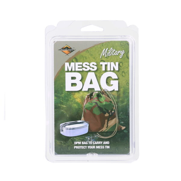 359640 BCB Mess tin tas CA1251 Mess Tin tas Brithish camouflage DPM Pattern met trekkoordsluiter. Ideaal voor gebruik met de Bushcraft ™ mess tin set. <strong>Afmetingen:</strong> 27 x 27 cm (10,6 x 10,6 ") &nbsp;