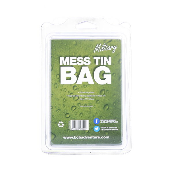 359640 BCB Mess tin tas CA1252 Mess Tin tas Brithish camouflage DPM Pattern met trekkoordsluiter. Ideaal voor gebruik met de Bushcraft ™ mess tin set. <strong>Afmetingen:</strong> 27 x 27 cm (10,6 x 10,6 ") &nbsp;
