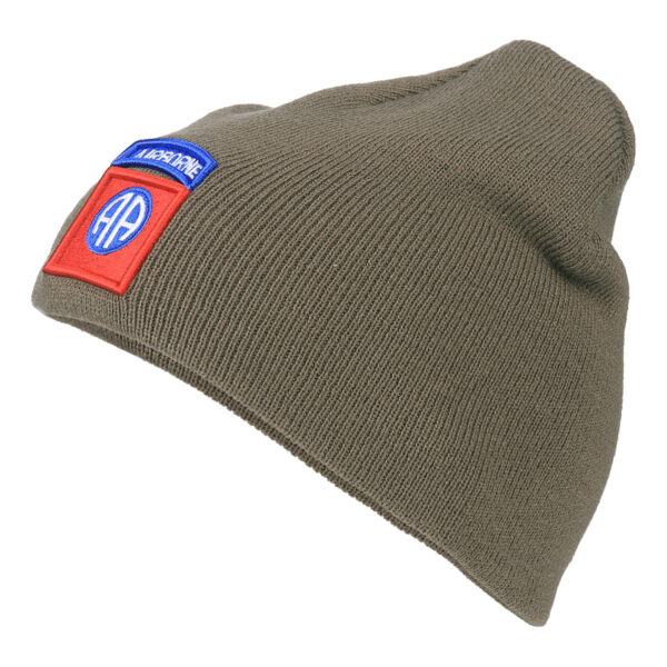 214142 Beanie 82nd Airborne55 Beanie van 100% acryl US Olive.