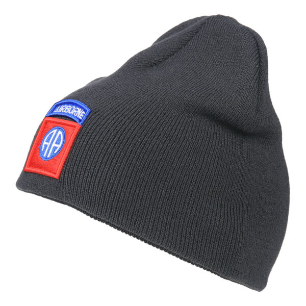 214142 Beanie 82nd Airborne5555 Beanie van 100% acryl Dark Grey.