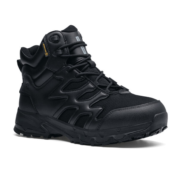 231301 SFC Carrig Mid Boots3 Goede schoenen zijn essentieel voor lange diensturen en tactische activiteiten, zoals hikes, trektochten, militaire operaties, politiewerk en beveiligingswerk. De Carrig Mid is een multifunctionele tactical/outdoor schoen die geschikt is voor meerdere werkvelden en biedt veel comfort dankzij de EVA-middenzool die perfecte demping biedt. De Carrig Mid heeft een unieke antislip zool waar SFC bekend om staat, met een groot oppervlak dat zorgt voor een betere slipweerstand op verschillende ondergronden. De gepatenteerde EVA tussenzool biedt een unieke demping bij het lopen en staan, en maakt de schoenen geschikt voor langdurig gebruik. Belangrijke kenmerken van de Carrig Mid zijn de uitneembare dempende binnenzool, de metaalvrije constructie, de warmte- en koude-isolatie, de Spillguard-technologie die de schoen beschermt tegen chemicaliën en vloeistoffen, en de SFC anti-slip zool met TripGuard-technologie die optimale grip biedt op snel wisselende ondergronden. De duurzame combinatie van mesh en leder maakt de schoen waterdicht. De Carrig Mid is CE-gecertificeerd volgens EN ISO 20347:2012 standaarden en is daarmee een ideale uniformschoen voor verschillende werkvelden. Raadpleeg de spec/tech sheet voor meer informatie. <a title="Maattabel" href="https://dump.dev.newagents.nl/wp-content/uploads/2023/01/231301-SFC-Carrig-Mid-Boots22.pdf" target="_blank" rel="noopener noreferrer"><button><span style="color: #ef471f; font-size: medium;"><strong>Spec/Tech sheet</strong></span></button></a>