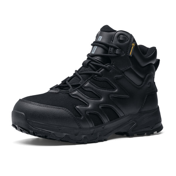 231301 SFC Carrig Mid Boots4 Goede schoenen zijn essentieel voor lange diensturen en tactische activiteiten, zoals hikes, trektochten, militaire operaties, politiewerk en beveiligingswerk. De Carrig Mid is een multifunctionele tactical/outdoor schoen die geschikt is voor meerdere werkvelden en biedt veel comfort dankzij de EVA-middenzool die perfecte demping biedt. De Carrig Mid heeft een unieke antislip zool waar SFC bekend om staat, met een groot oppervlak dat zorgt voor een betere slipweerstand op verschillende ondergronden. De gepatenteerde EVA tussenzool biedt een unieke demping bij het lopen en staan, en maakt de schoenen geschikt voor langdurig gebruik. Belangrijke kenmerken van de Carrig Mid zijn de uitneembare dempende binnenzool, de metaalvrije constructie, de warmte- en koude-isolatie, de Spillguard-technologie die de schoen beschermt tegen chemicaliën en vloeistoffen, en de SFC anti-slip zool met TripGuard-technologie die optimale grip biedt op snel wisselende ondergronden. De duurzame combinatie van mesh en leder maakt de schoen waterdicht. De Carrig Mid is CE-gecertificeerd volgens EN ISO 20347:2012 standaarden en is daarmee een ideale uniformschoen voor verschillende werkvelden. Raadpleeg de spec/tech sheet voor meer informatie. <a title="Maattabel" href="https://dump.dev.newagents.nl/wp-content/uploads/2023/01/231301-SFC-Carrig-Mid-Boots22.pdf" target="_blank" rel="noopener noreferrer"><button><span style="color: #ef471f; font-size: medium;"><strong>Spec/Tech sheet</strong></span></button></a>