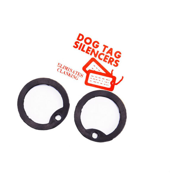 461210 Dog tag rubber Set van 2 rubberen dog tags. &nbsp;