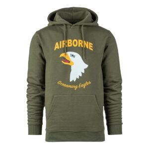 Hoodie 101st Airborne Eagle Groen