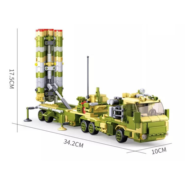 413338 Sluban Launching Vehicle M38 B0758 160865 Sluban Launching Vehicle M38-B0758 #16086 - Leger Bouwset Begeef je in de wereld van militaire technologie met de Sluban Launching Vehicle M38-B0758 #16086. Sluban staat bekend om haar uitgebreide collectie leger gerelateerde bouwsets en deze launching vehicle is een ware toevoeging aan het assortiment. Laat je bouwvaardigheden zien en beleef spannende militaire missies met deze indrukwekkende bouwset. De set wordt geleverd met maar liefst 6 gedetailleerde minifiguren die klaar staan voor actie. Met 713 blokjes kunnen kinderen een realistische russische launching vehicle creëren, geïnspireerd op echte militaire technologie. Sluban staat erom bekend compatibel te zijn met andere grote bouwsteenmerken, waardoor je deze set moeiteloos kunt combineren met je andere bouwstenen. De doosafmeting van de Sluban Launching Vehicle M38-B0758 #16086 is 47,5 x 38 x 6,7 cm, wat zorgt voor een groots en gedetailleerd eindresultaat. De moeilijkheidsgraad is gemiddeld, waardoor deze bouwset geschikt is voor kinderen vanaf 6 jaar. Bestel nu en geef het perfecte cadeau aan bouw- en legerliefhebbers. Laat je creativiteit tot leven komen met de Sluban Launching Vehicle M38-B0758 #16086 - Leger Bouwset! <strong>Inhoud set:</strong> Aantal minifiguren: 6 Aantal blokjes: 713 Doosafmeting (BxHxD): 47,5 x 38 x 6,7 cm Moeilijkheidsgraad: gemiddeld (vanaf 6 jaar)