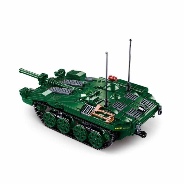 413340 Sluban STRV103 Main battle tank M38 B1010 161581 Sluban STRV103 Main Battle Tank M38-B1010 #16158 - Leger Bouwset Betreed het slagveld en verover de strijd met de Sluban STRV103 Main Battle Tank M38-B1010 #16158. Sluban staat bekend om zijn hoogwaardige leger gerelateerde bouwsets en deze tank is geen uitzondering. Met deze set kunnen kinderen een indrukwekkende militaire tank bouwen en hun fantasie de vrije loop laten tijdens het spelen. De set bevat 2 gedetailleerde minifiguren die klaar staan voor gevechtsactie. Met maar liefst 692 blokjes kunnen kinderen deze Main Battle Tank tot in de kleinste details vormgeven. Sluban staat erom bekend compatibel te zijn met andere grote bouwsteenmerken, waardoor je deze set kunt combineren met je andere bouwstenen zonder enige beperking. De doosafmeting van de Sluban STRV103 Main Battle Tank M38-B1010 #16158 is 47,5 x 33 x 6,7 cm, wat zorgt voor een groots en gedetailleerd eindresultaat. De moeilijkheidsgraad is gemiddeld, waardoor het een uitdagende maar plezierige bouwervaring is voor kinderen van 8-14 jaar. Bestel nu en geef het perfecte cadeau voor bouwliefhebbers en legerfans. Laat hun verbeelding tot leven komen met de Sluban STRV103 Main Battle Tank M38-B1010 #16158 - Leger Bouwset! <strong>Inhoud set:</strong> Aantal minifiguren: 2 Aantal blokjes: 692 Doosafmeting (BxHxD): 47,5 x 33 x 6,7 cm Moeilijkheidsgraad: gemiddeld (vanaf 8-14 jaar)