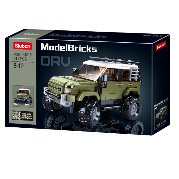 413342 Sluban English SUV Attacker M38 B1015 161275 Sluban English SUV Attacker M38-B1015 #16127 - Leger Bouwset Ga op missie met de Sluban English SUV Attacker M38-B1015 #16127. Sluban staat bekend om haar leger gerelateerde bouwsets van hoge kwaliteit en deze SUV is een uitstekend voorbeeld. Laat je fantasie de vrije loop en beleef spannende militaire avonturen met deze indrukwekkende bouwset. De set wordt geleverd met 1 gedetailleerde minifiguur, die als chauffeur of militaire operator kan dienen tijdens je missies. Met 328 blokjes kunnen kinderen een stoere English SUV creëren met oog voor elk detail. Sluban blinkt uit in compatibiliteit met andere grote bouwsteenmerken, waardoor je deze set moeiteloos kunt combineren met je andere bouwstenen. De doosafmeting van de Sluban English SUV Attacker M38-B1015 #16127 is 38 x 23,7 x 6,7 cm, waardoor deze set een indrukwekkend eindresultaat oplevert. De moeilijkheidsgraad is gemiddeld, waardoor het een uitdagende maar plezierige bouwervaring is voor kinderen van 8-12 jaar. Bestel nu en geef het perfecte cadeau voor bouw- en legerliefhebbers. Laat je bouwvaardigheden zien met de Sluban English SUV Attacker M38-B1015 #16127 - Leger Bouwset! <strong>Inhoud set:</strong> Aantal minifiguren: 1 Aantal blokjes: 328 Doosafmeting (BxHxD): 38 x 23,7 x 6,7 cm Moeilijkheidsgraad: gemiddeld (vanaf 8-12 jaar)