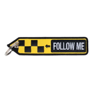 Sleutelhanger Follow Me geblokt #123