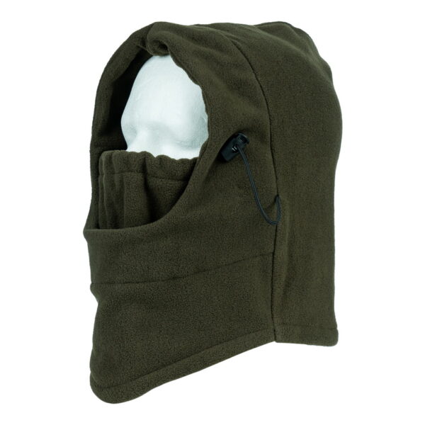 214276 Bivakmuts fleece polar De Fleece Polar Bivakmuts is jouw partner in de strijd tegen winterse kou en barre weersomstandigheden. Of je nu wandelt, skiët of gewoon geniet van de winterse buitenlucht, deze bivakmuts biedt ultieme warmte en bescherming. Het geheim achter deze bivakmuts is de fleece stof. Fleece staat bekend om zijn warmte, lichtheid en vochtafvoerende eigenschappen, waardoor je droog en comfortabel blijft, zelfs tijdens intensieve activiteiten. Deze bivakmuts is ontworpen om je hoofd, nek en gezicht te bedekken, waardoor je volledige bescherming hebt tegen de elementen. De verstelbare pasvorm zorgt voor comfort, zelfs tijdens de meest veeleisende avonturen. Dankzij het lichte ontwerp kun je deze bivakmuts gemakkelijk meenemen in je rugzak of tas, zodat je altijd bent voorbereid op veranderende weersomstandigheden. Kies voor warmte en comfort met de Fleece Polar Bivakmuts en geniet van het winterse buitenleven zonder zorgen over de kou. <table class="table table-striped"> <tbody> <tr> <td>✔</td> <td>Kleur: groen</td> </tr> <tr> <td>✔</td> <td>Materiaal: 100% polyester</td> </tr> </tbody> </table>