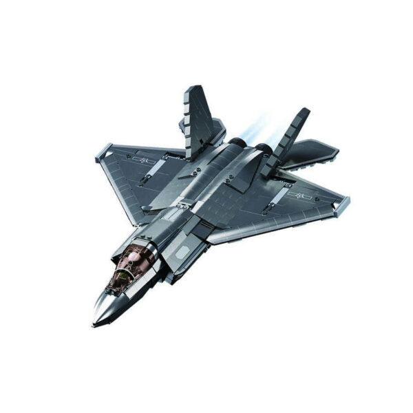 413345 Sluban J 35S Stealth Aircraft M Coat. Vers. M38 B1186 16177 De Sluban J-35S Stealth Aircraft M Coat Vers. M38-B1186 #16177 is een verbluffende bouwset voor enthousiastelingen van geavanceerde luchtmachttechnologie en creatieve bouwkunst. Sluban staat bekend om zijn hoogwaardige bouwsets met militaire thema's, en deze set is een waar meesterwerk. Met in totaal 812 bouwstenen en 1 minifiguur biedt deze set niet alleen een boeiende bouwervaring, maar ook de mogelijkheid om een van 's werelds meest geavanceerde stealth-vliegtuigen te creëren. Het resultaat is een gedetailleerde J-35S Stealth Aircraft, gereed om het luchtruim te doorkruisen voor spannende militaire missies. Een van de voordelen van Sluban is de compatibiliteit van hun bouwstenen met andere grote bouwsteenmerken, waardoor je de vrijheid hebt om sets te combineren en je eigen militaire wereld te bouwen. De doosafmetingen zijn 38 x 33 x 14,5 cm, en de moeilijkheidsgraad wordt als gemiddeld beoordeeld, geschikt voor bouwers vanaf 12 jaar en ouder. Of je nu een doorgewinterde bouwer bent of gewoon op zoek bent naar een uitdagende bouwervaring, de Sluban J-35S Stealth Aircraft M Coat biedt een ongeëvenaarde combinatie van creativiteit en militaire precisie. Laat je verbeelding de vrije loop en maak deel uit van de luchtvaartgeschiedenis met Sluban. <strong>Inhoud set:</strong> Aantal minifiguren: 1 Aantal blokjes: 812 Doosafmeting (BxHxD): 38 x 33 x 14,5 cm Moeilijkheidsgraad: gemiddeld (vanaf 12 jaar)