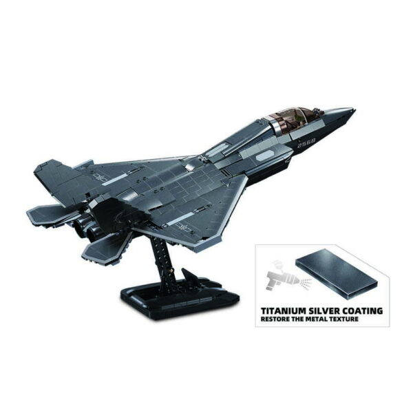 413345 Sluban J 35S Stealth Aircraft M Coat. Vers. M38 B1186 161773 De Sluban J-35S Stealth Aircraft M Coat Vers. M38-B1186 #16177 is een verbluffende bouwset voor enthousiastelingen van geavanceerde luchtmachttechnologie en creatieve bouwkunst. Sluban staat bekend om zijn hoogwaardige bouwsets met militaire thema's, en deze set is een waar meesterwerk. Met in totaal 812 bouwstenen en 1 minifiguur biedt deze set niet alleen een boeiende bouwervaring, maar ook de mogelijkheid om een van 's werelds meest geavanceerde stealth-vliegtuigen te creëren. Het resultaat is een gedetailleerde J-35S Stealth Aircraft, gereed om het luchtruim te doorkruisen voor spannende militaire missies. Een van de voordelen van Sluban is de compatibiliteit van hun bouwstenen met andere grote bouwsteenmerken, waardoor je de vrijheid hebt om sets te combineren en je eigen militaire wereld te bouwen. De doosafmetingen zijn 38 x 33 x 14,5 cm, en de moeilijkheidsgraad wordt als gemiddeld beoordeeld, geschikt voor bouwers vanaf 12 jaar en ouder. Of je nu een doorgewinterde bouwer bent of gewoon op zoek bent naar een uitdagende bouwervaring, de Sluban J-35S Stealth Aircraft M Coat biedt een ongeëvenaarde combinatie van creativiteit en militaire precisie. Laat je verbeelding de vrije loop en maak deel uit van de luchtvaartgeschiedenis met Sluban. <strong>Inhoud set:</strong> Aantal minifiguren: 1 Aantal blokjes: 812 Doosafmeting (BxHxD): 38 x 33 x 14,5 cm Moeilijkheidsgraad: gemiddeld (vanaf 12 jaar)