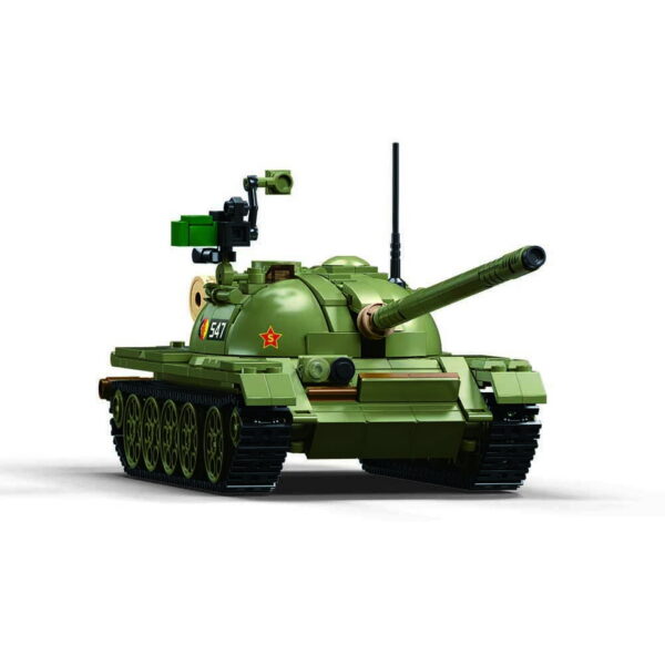 413350 Sluban Tank MBT 3 in 1 M38 B1135 161901 De Sluban Tank (MBT) 3 in 1 M38-B1135 #16190 is een opwindende bouwset voor liefhebbers van militaire voertuigen en creatieve bouwkunst. Sluban staat bekend om zijn hoogwaardige bouwsets met militaire thema's, en deze set is een waar juweeltje. Met in totaal 604 bouwstenen en 2 minifiguren biedt deze set niet alleen een boeiende bouwervaring, maar ook de mogelijkheid om drie verschillende tanks te bouwen in één set. Je kunt kiezen tussen de verschillende configuraties om je eigen militaire missies na te bootsen. Een van de voordelen van Sluban is de compatibiliteit van hun bouwstenen met andere grote bouwsteenmerken, wat betekent dat je creatief kunt zijn en sets kunt combineren voor nog meer mogelijkheden. De doosafmetingen zijn 47,5 x 33 x 6,7 cm, en de moeilijkheidsgraad wordt als gemiddeld beoordeeld, geschikt voor bouwers vanaf 12 jaar en ouder. Of je nu een ervaren bouwer bent of gewoon op zoek bent naar een leuke bouwervaring, de Sluban Tank (MBT) 3 in 1 biedt een ongekende veelzijdigheid en creativiteit. Laat je verbeelding de vrije loop en dompel jezelf onder in de wereld van militaire voertuigen met Sluban. <strong>Inhoud set:</strong> Aantal minifiguren: 2 Aantal blokjes: 604 Doosafmeting (BxHxD): 47,5 x 33 x 6,7 cm Moeilijkheidsgraad: gemiddeld (vanaf 12 jaar)
