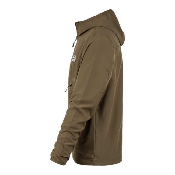 129875 TF 2215 Softshell Trail Jacket2 De TF-2215 Softshell Trail Jacket is een must-have voor iedereen met een actieve levensstijl en een liefde voor het buitenleven. Of je nu gaat wandelen, reizen, fietsen of gewoon geniet van de natuur, deze softshell jas biedt de perfecte combinatie van comfort, duurzaamheid en functionaliteit. Kenmerken: <ul> <li>Kwalitatieve SAB ritssluiting: De jas is voorzien van een hoogwaardige ritssluiting voor duurzaamheid en soepele werking.</li> <li>Capuchon met elastische sluiting: De verstelbare capuchon biedt bescherming tegen de elementen en kan strakker worden getrokken voor extra warmte en comfort.</li> <li>Elastische mouwsluitingen: Houd wind en regen buiten met elastische mouwsluitingen die perfect aansluiten op je polsen.</li> <li>Twee steekzakken met ritssluiting: Handige zakken om je handen warm te houden en om kleine benodigdheden veilig op te bergen.</li> <li>Verstelbaar koord aan de onderzijde: Pas de pasvorm van de jas aan naar wens en houd koude lucht buiten.</li> <li>Binnenzak: Een extra zak aan de binnenkant van de jas voor het veilig opbergen van waardevolle spullen.</li> <li>Gaatjes onder de oksel: Deze openingen zorgen voor ademend vermogen, zodat je comfortabel kunt blijven, zelfs tijdens intensieve activiteiten.</li> </ul> De ademende en waterdichte buitenlaag van de jas beschermt je tegen onverwachte weersomstandigheden en houdt je droog, zelfs in een regenbui. Het is de ideale metgezel voor buitenactiviteiten in alle seizoenen. Kortom, de TF-2215 Softshell Trail Jacket is ontworpen voor avonturiers die graag genieten van de schoonheid van de natuur, zonder concessies te doen aan comfort en bescherming. Kies voor kwaliteit en functionaliteit met deze softshell jas.