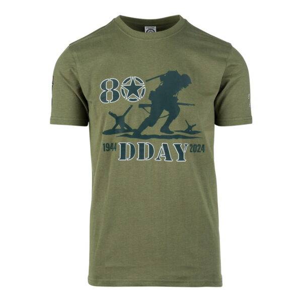 133645 T shirt D Day 80th Anniversary Herleef geschiedenis met het Fostex® WWII Series T-shirt D-Day 80th Anniversary. Gemaakt van 95% katoen met peach finish voor een zachte touch. Bestel nu en draag comfort en herdenking in stijl. Verkrijgbaar in het Groen en Coyote. &nbsp;