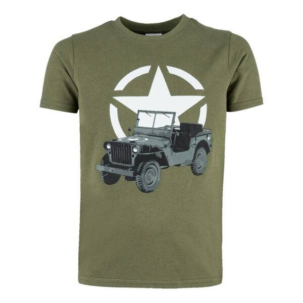 133701 Kinder t shirt Jeep Dit <strong>kinder T-shirt met Jeep-thema</strong> is gemaakt voor comfort en duurzaamheid, perfect voor jonge avonturiers die van stoere voertuigen houden. Met een hoogwaardige stof en een aantrekkelijke pasvorm biedt dit T-shirt een perfecte mix van stijl en comfort voor dagelijks gebruik. <h4>Kenmerken en Details</h4> <ul> <li><strong>Hoogwaardig Materiaal</strong>: Gemaakt van 95% katoen en 5% elastaan. Het katoen maakt het shirt ademend en zacht voor de huid, terwijl de elastaan zorgt voor extra rekbaarheid en een comfortabele, flexibele pasvorm.</li> <li><strong>Stevige Kwaliteit</strong>: Dit T-shirt is duurzaam en kan goed tegen dagelijks gebruik. Het gewicht van 160 gram/m² maakt het extra sterk en zorgt ervoor dat het niet snel slijt.</li> <li><strong>Perfecte Pasvorm</strong>: Ontworpen om goed te passen en comfortabel te zitten, ideaal voor actieve kinderen.</li> </ul>