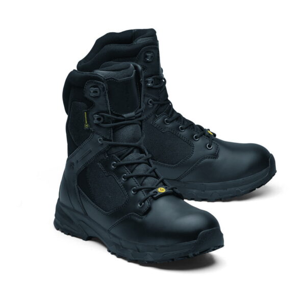 231307 SFC Darver Defense Tactical boots 06 ESD De SFC Darver Defense Tactical Boots (O6 ESD) zijn ontworpen voor maximale prestaties in tactische situaties. Met een waterafstotend ontwerp, uitneembare dempende binnenzool en unieke antislip zool, bieden deze boots comfort en bescherming op hoog niveau. Bestel nu voor betrouwbare tactical boots! Raadpleeg de spec/tech sheet voor meer informatie. <a title="Maattabel" href="https://dump.dev.newagents.nl/wp-content/uploads/2024/01/231307-SFC-Darver-Defense-Tactical-boots-06-ESD16.pdf" target="_blank" rel="noopener noreferrer"><button><span style="color: #ef471f; font-size: medium;"><strong>Spec/Tech sheet</strong></span></button></a>