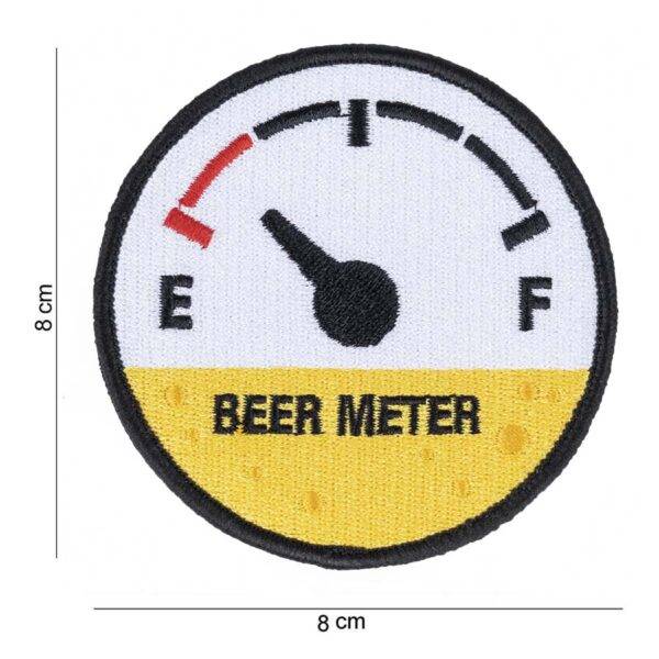 442314 8068 Embleem stof Beer meter met klittenband 12033 Laat je bierliefde zien met het Embleem Stof "Beer Meter" met klittenband #12033. Gemaakt van kwalitatieve stof en eenvoudig te bevestigen, brengt dit embleem een vleugje humor aan je outfit. Bestel nu voor een persoonlijke en vermakelijke toevoeging.