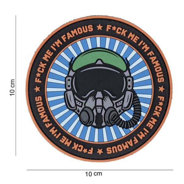 444190 7474 99 01 1 Laat je humor zien met het Embleem 3D PVC F*ck me I'm famous #10039. Dit PVC-embleem met klittenband aan de achterzijde voegt een speelse en grappige touch toe aan je outfit. Bestel nu voor een unieke en luchtige toevoeging aan je collectie.