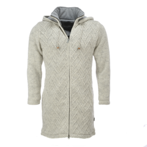 Damesvest lang Sharon WJK-1709 Pure Wool - Ecru