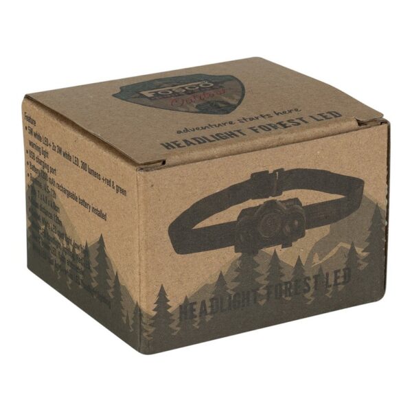 Hoofdlamp Forest LED2 De Hoofdlamp Forest LED van Fosco Industries is een betrouwbare metgezel voor outdoor avonturen. Met diverse lichtfuncties, een oplaadbare accu en een verstelbare hoofdband biedt deze hoofdlamp alles wat je nodig hebt voor kamperen, hiking en meer. <a title="Maattabel" href="https://dump.dev.newagents.nl/wp-content/uploads/2024/04/Hoofdlamp-Forest-LEDgg.pdf" target="_blank" rel="noopener noreferrer"><button><span style="color: #ef471f; font-size: medium;"><strong>Spec/Tech sheet</strong></span></button></a>