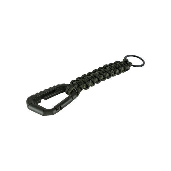 Tactical paracord sleutelhanger De Tactical paracord sleutelhanger is meer dan alleen een accessoire - het is een praktisch gereedschap voor elke avonturier. Met zijn metalen sleutelring, Molle-compatible karabijnhaak en totale lengte van 18 cm, is deze sleutelhanger klaar om te helpen in elke situatie.