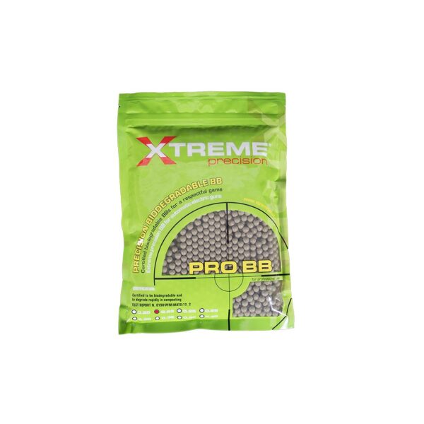 Xtreme Precision 023g BBs Bio Dark Earth 700gr zak De Xtreme Precision 0,23g BBs Bio Dark Earth zijn de ultieme keuze voor airsoftspelers die precisie en betrouwbaarheid eisen. Dankzij hun unieke materiaalsamenstelling en uitstekende afwerking bieden deze BB's een ongeëvenaarde nauwkeurigheid en perfecte afbreekbaarheid. Verpakt in een handige hersluitbare zak van 700 gram, zijn ze klaar voor langdurig gebruik op het veld. <a title="Maattabel" href="https://dump.dev.newagents.nl/wp-content/uploads/2024/05/11927_ea0a5080da3959069ca4a4422221ea276f4fd4ae.pdf" target="_blank" rel="noopener noreferrer"><button><span style="color: #ef471f; font-size: medium;"><strong>Spec/Tech sheet</strong></span></button></a> &nbsp;