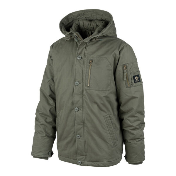 Commander Army Parka1 De Fostex Commander Army Parka combineert tijdloze stijl met moderne functionaliteit. Gemaakt van 100% katoen met een gewassen look, biedt deze mid-length parka ultiem comfort en warmte tijdens de koudere maanden. Met zorgvuldig ontworpen details zoals brushed look SAB® ritsen, een bomber-pocket op de mouw en fijn geweven labels, is deze jas zowel stijlvol als praktisch. De parka is ontworpen voor zowel outdoor-activiteiten als casual wear, en biedt een perfecte balans tussen bescherming tegen de elementen en een trendy, militaire look. De gevoerde capuchon en fleecevoering in de steekzakken zorgen voor extra warmte, terwijl de diverse zakken met ritsen en drukknoopsluitingen volop opbergruimte bieden. <div><a title="Maattabel" href="https://dump.dev.newagents.nl/wp-content/uploads/2024/08/Commander-Army-Parka-maattabel.png" target="_blank" rel="noopener"><button><span style="color: #ef471f; font-size: medium;"><strong>Maattabel</strong></span></button></a></div> <div></div>