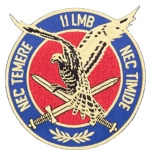 Badge Opstrijkbaar 11 LMB (Luchtmobiele Brigade)