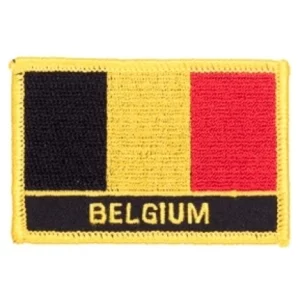Badge Opstrijkbaar Belgische Vlag